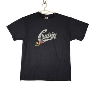 Cruisin Motorcycle Tailpipes Flames Fruit Of Loom Best Tag Size Large Black